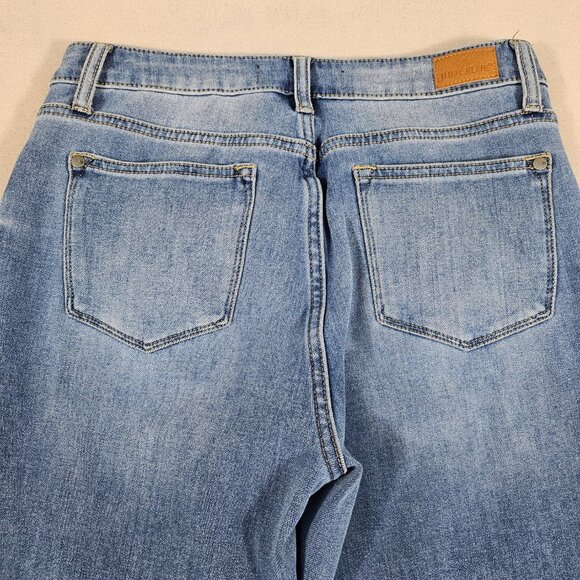 Judy Blue Jeans Womens 7/28 Blue Denim Skinny Fit Mid Rise Designer - Picture 4 of 14